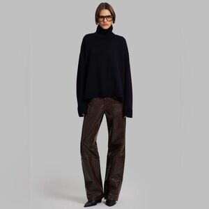 Frankie Shop Bonnie Croc Effect Pant